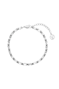 Baguette Tennis Bracelet Silver