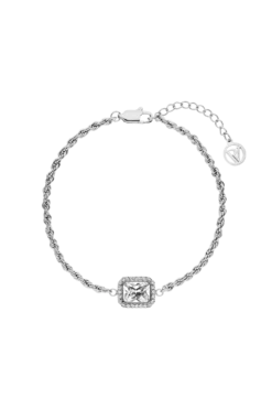 Pavé Emerald Bracelet Silver