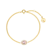 Sparkle Bracelet Pink 14K Gold Plated