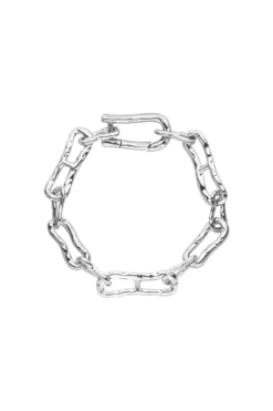 Molten Chunky Bracelet Silver