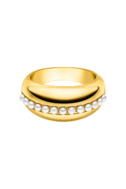 Pearl Ring 14K Gold Plated