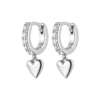 Heart Huggies Silver