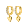 Heart Huggies 14K Gold Plated