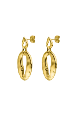 Molten Statement Earring 14K Gold Plated