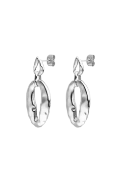 Molten Statement Earring Silver