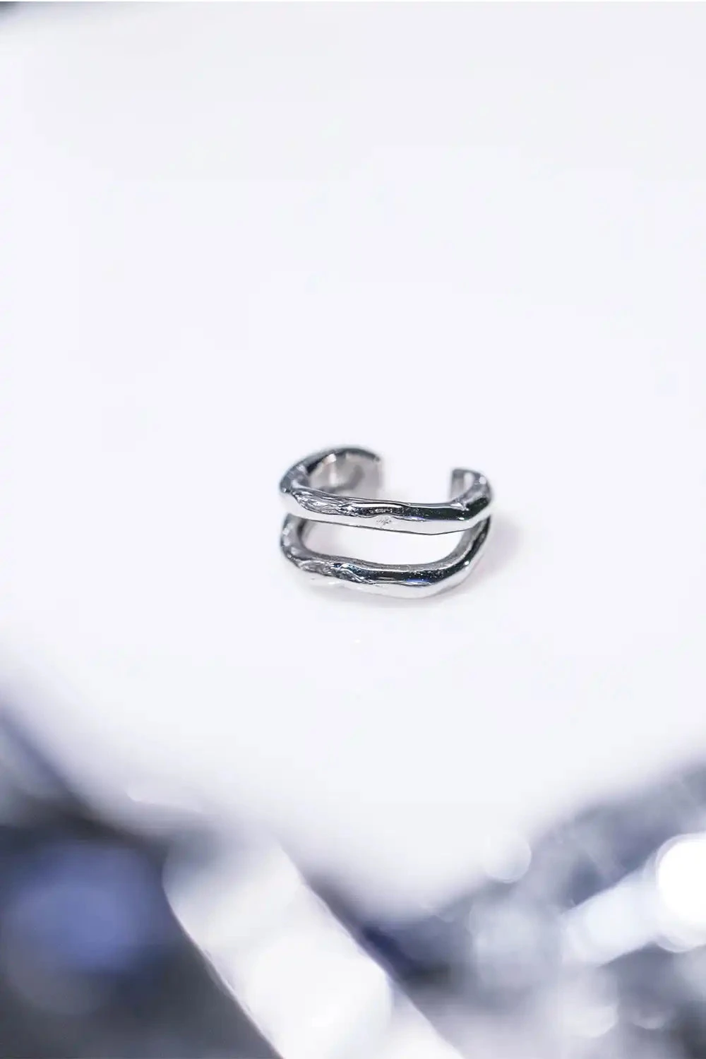 Molten Ear Cuff Silver – Bild 7