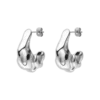 Molten Chunky Hoops Silver