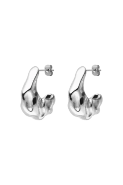 Molten Chunky Hoops Silver