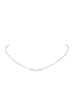 Freshwater Pearl Necklace Silver