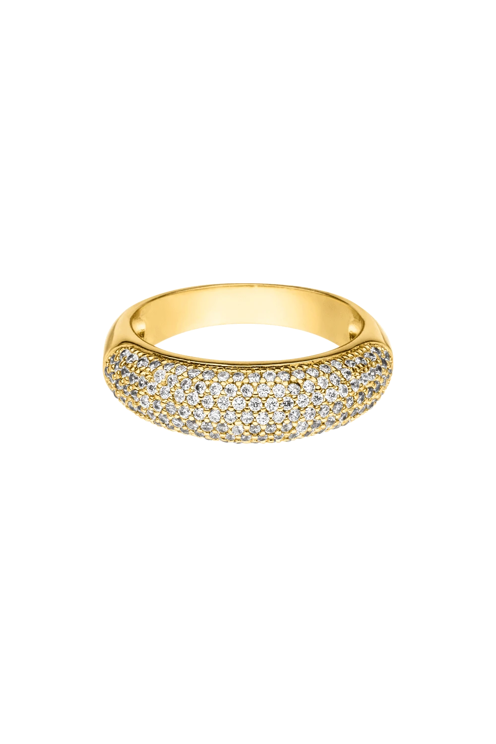 Pavé Dome Ring Gold