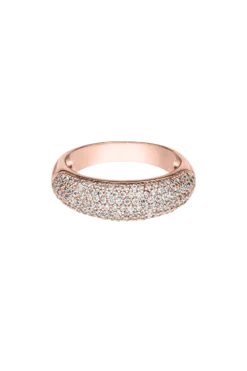 Pavé Dome Ring Rose Gold