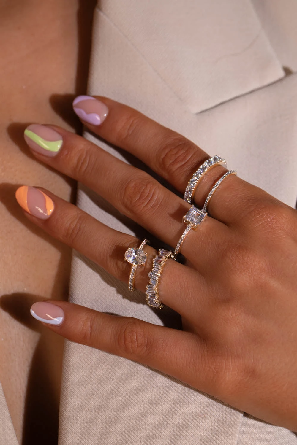 Baguette Ring 14K Gold Plated – Bild 5