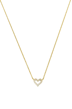 Radiant Heart Necklace 14K Gold Plated