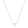 Radiant Heart Necklace Silver