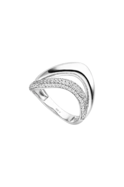 Crystal Galaxy Ring Silver