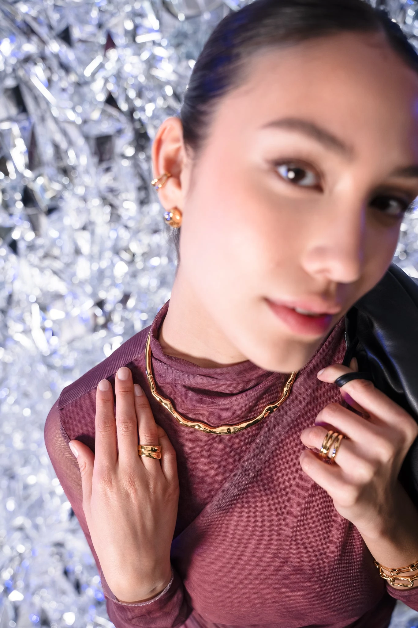 Molten Choker & Studs Set Gold – Bild 2