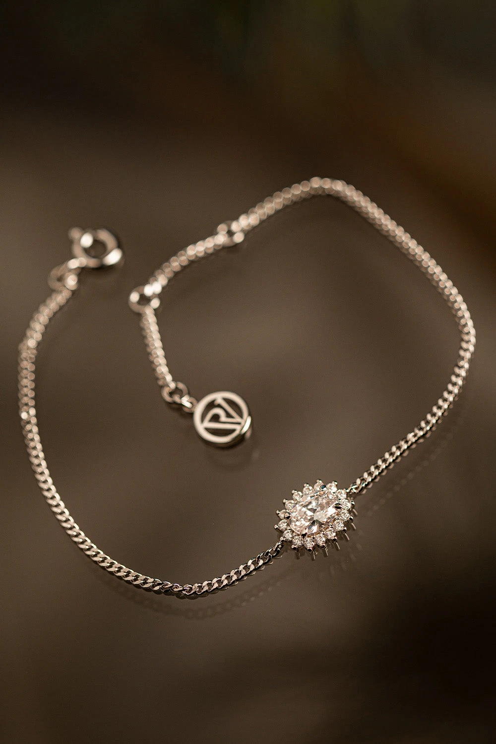 Sparkle Oval Bracelet Silver – Bild 2