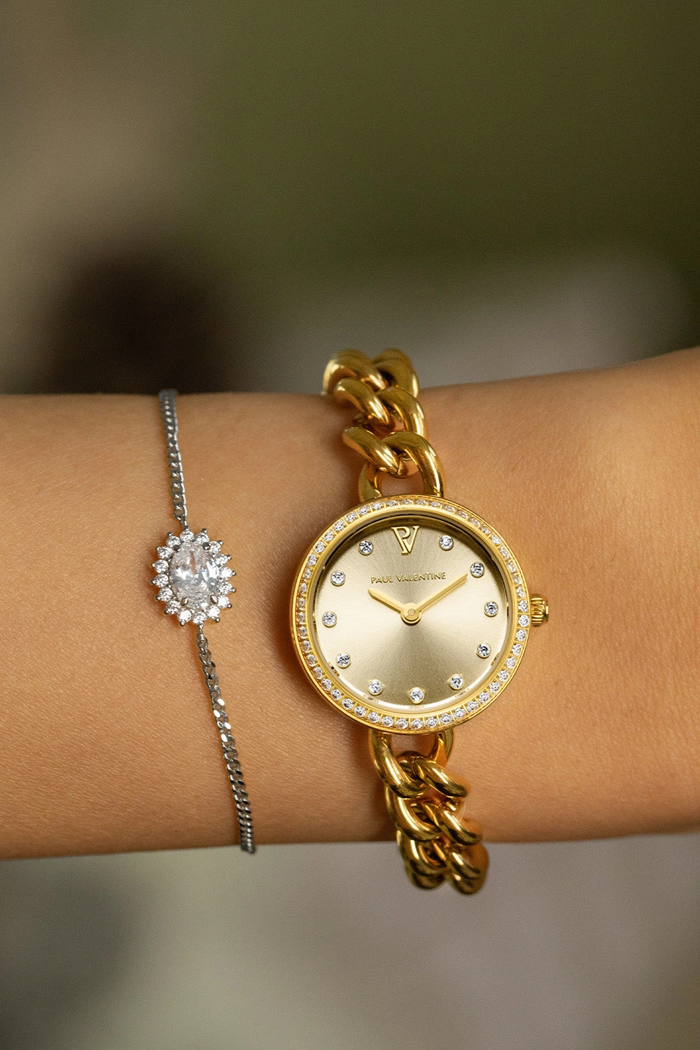 Sparkle Oval Bracelet Silver – Bild 3