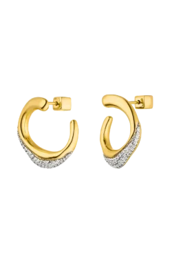Crystal Galaxy Ear Studs 14K Gold Plated