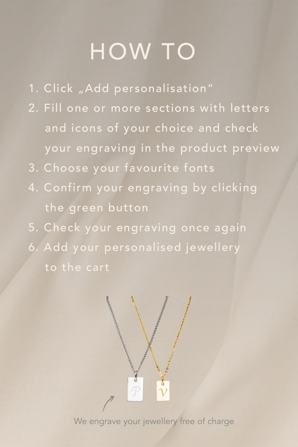 Birthstone January Necklace 14K Rose Gold Plated – Bild 4