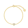 Glamorous Heart Bracelet 14K Gold Plated