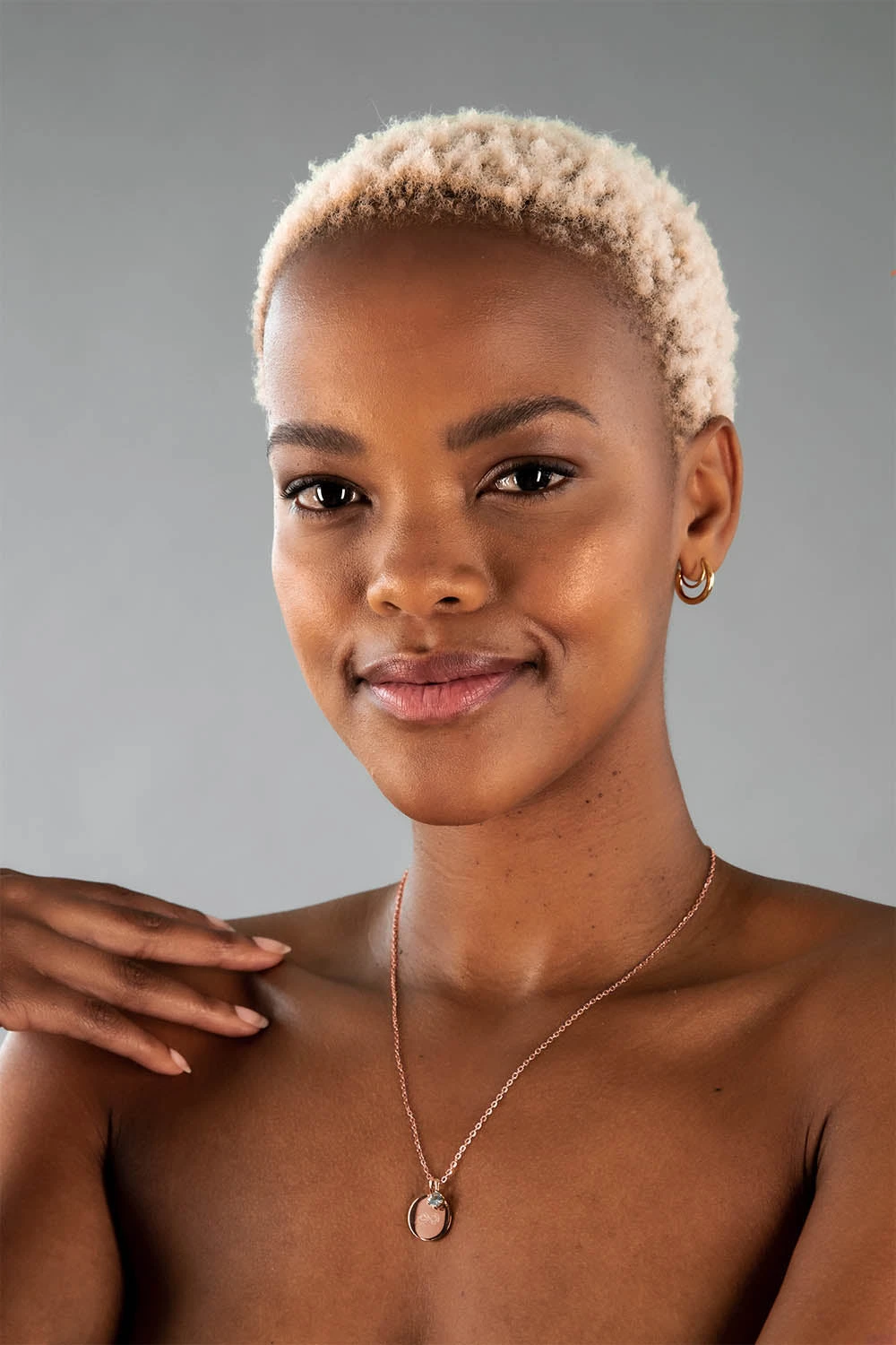 Birthstone December Necklace 14K Rose Gold Plated – Bild 2