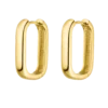 Rectangle Hoops 14K Gold Plated