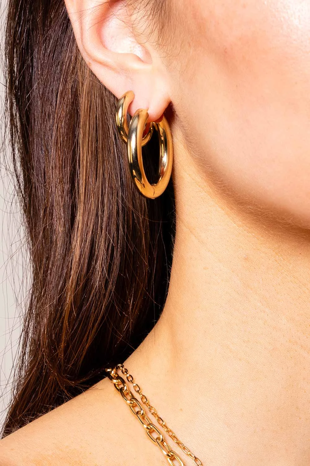 Chunky Hoops Large Gold – Bild 2