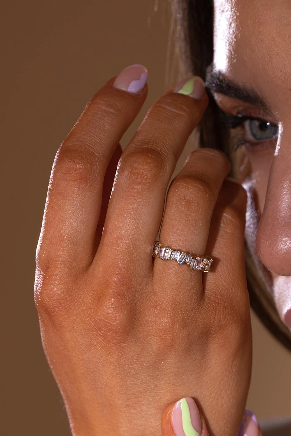 Baguette Ring 14K Gold Plated – Bild 2