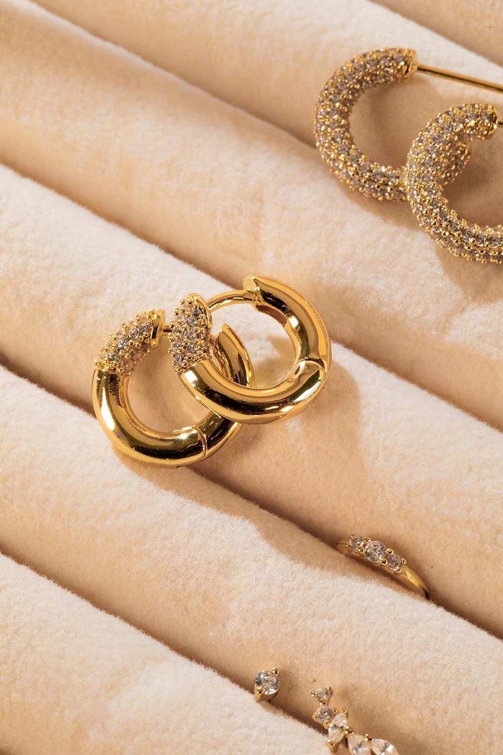 Éclat Hoops Small 14K Gold Plated – Bild 3