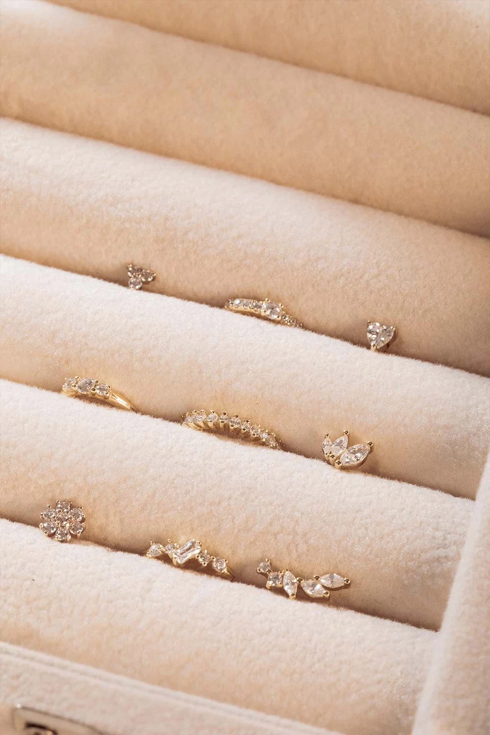 Stone Piercing Sterling Silver 14K Gold Plated – Bild 3