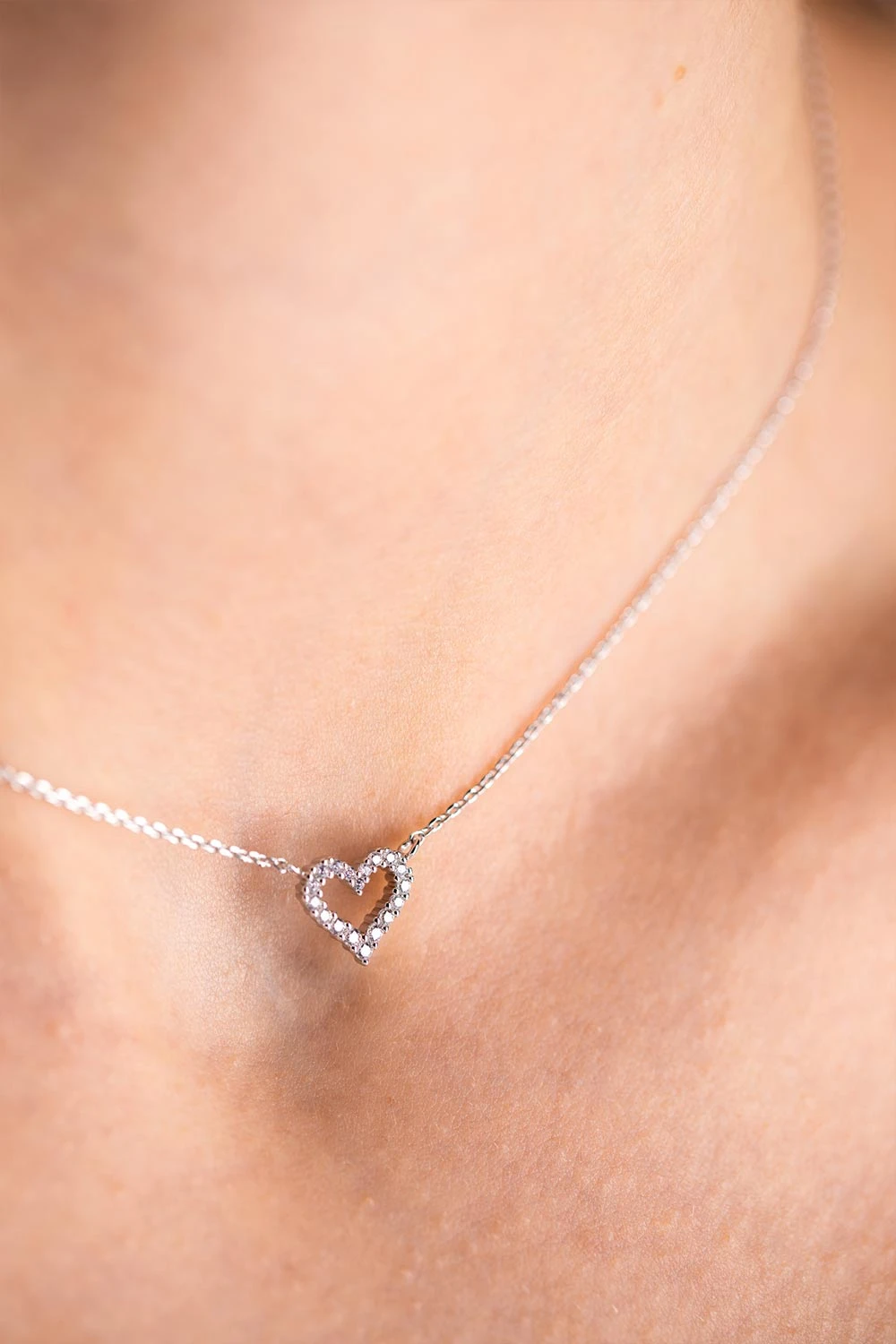 Radiant Heart Necklace Silver – Bild 2