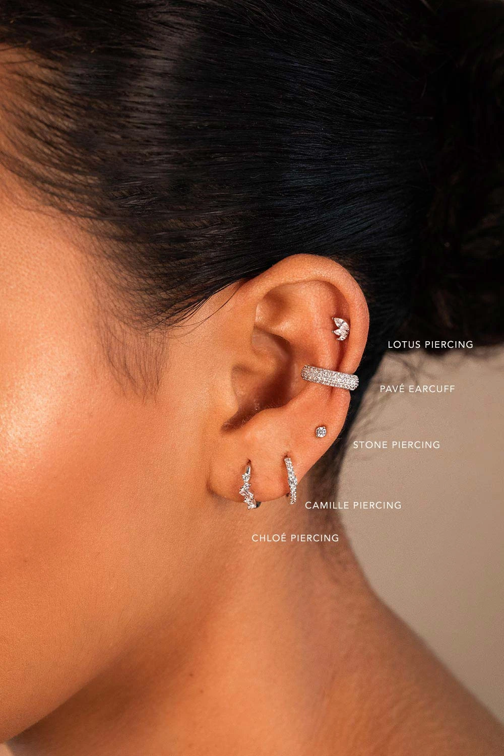 Stone Piercing Sterling Silver – Bild 2