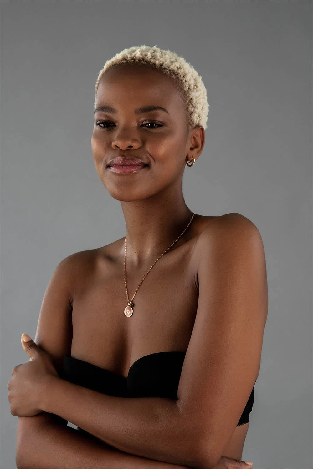 Birthstone May Necklace 14K Rose Gold Plated – Bild 2