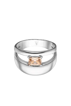 Rose Radiant Ring Silver