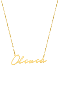 Name Necklace Italics