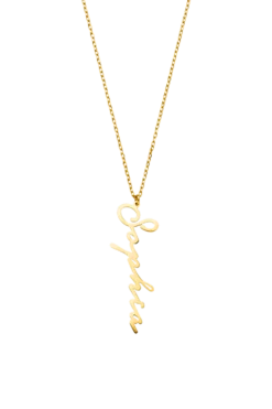 Name Necklace Vertical