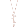 Name Necklace Vertical Rosegold