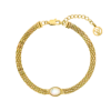 Amalfi Mesh Bracelet 14K Gold Plated