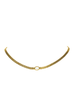 Amalfi Mesh Necklace 14K Gold Plated