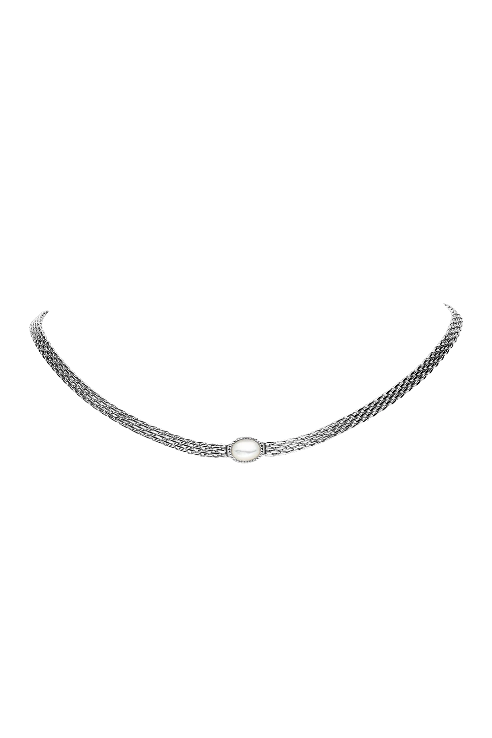 Amalfi Mesh Necklace Silver