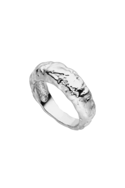 Amalfi Molten Ring Silver