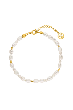 Amalfi Pearl Bracelet 14K Gold Plated