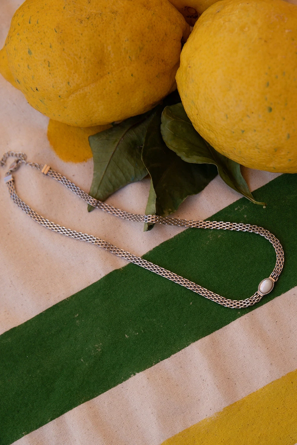 Amalfi Mesh Necklace Silver – Bild 3