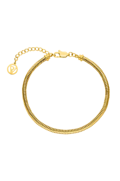 Avenue Snake Bracelet 14K Gold Plated