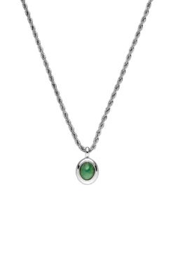 Aventurine Necklace Silver