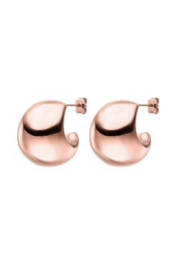 Avenue Chunky Hoops 14 K Rose Gold Plated