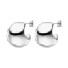 Avenue Chunky Hoops Silver