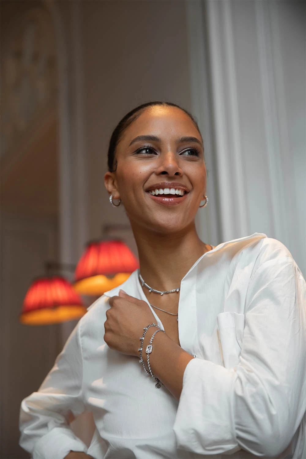 Pavé Emerald Bracelet Silver – Bild 4