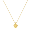 Angel Coin Necklace 14K Gold Plated